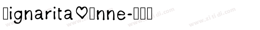 Signarita Anne字体转换